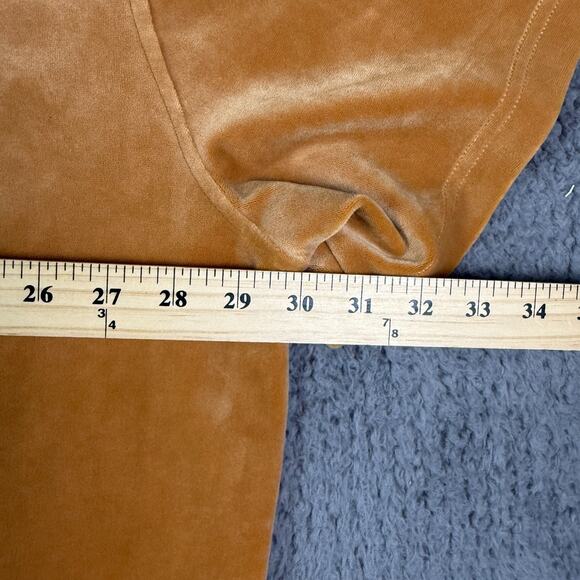 Sergio Tacchini Shirt Mens 4XL Meerkat Tan Debossed Velour Tee Logo Pullover - Picture 7 of 9